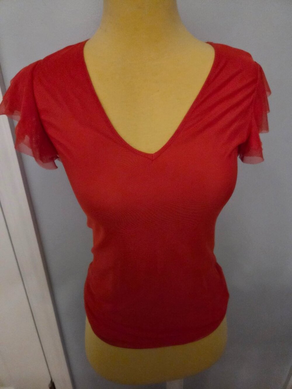 Vince Camuto Flutter Sleeve Top